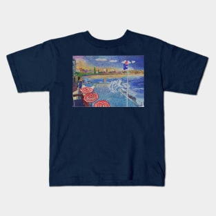 Bondi Icebergs painting  (print edition) Kids T-Shirt